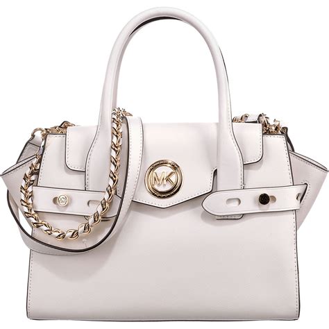 michael kors handtasche weiß|michael kors silver satchel handbag.